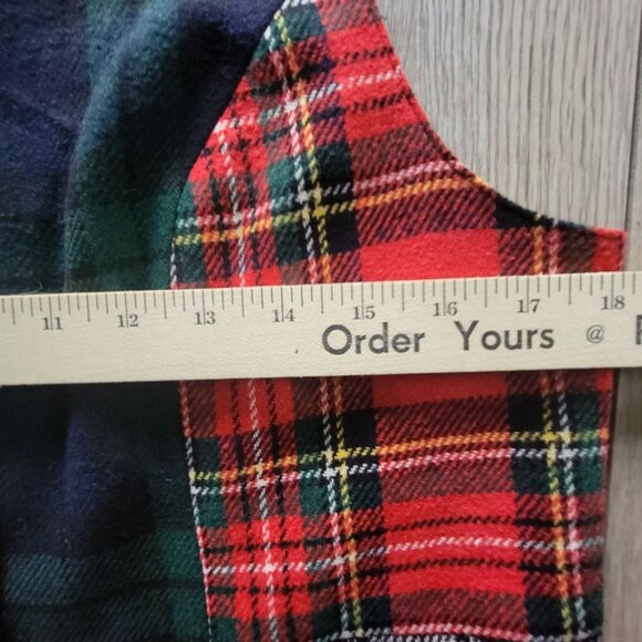 Vintage Gap Plaid Patchwork Vest Womens S Wool Blend Button-Up - Picture 16 of 16